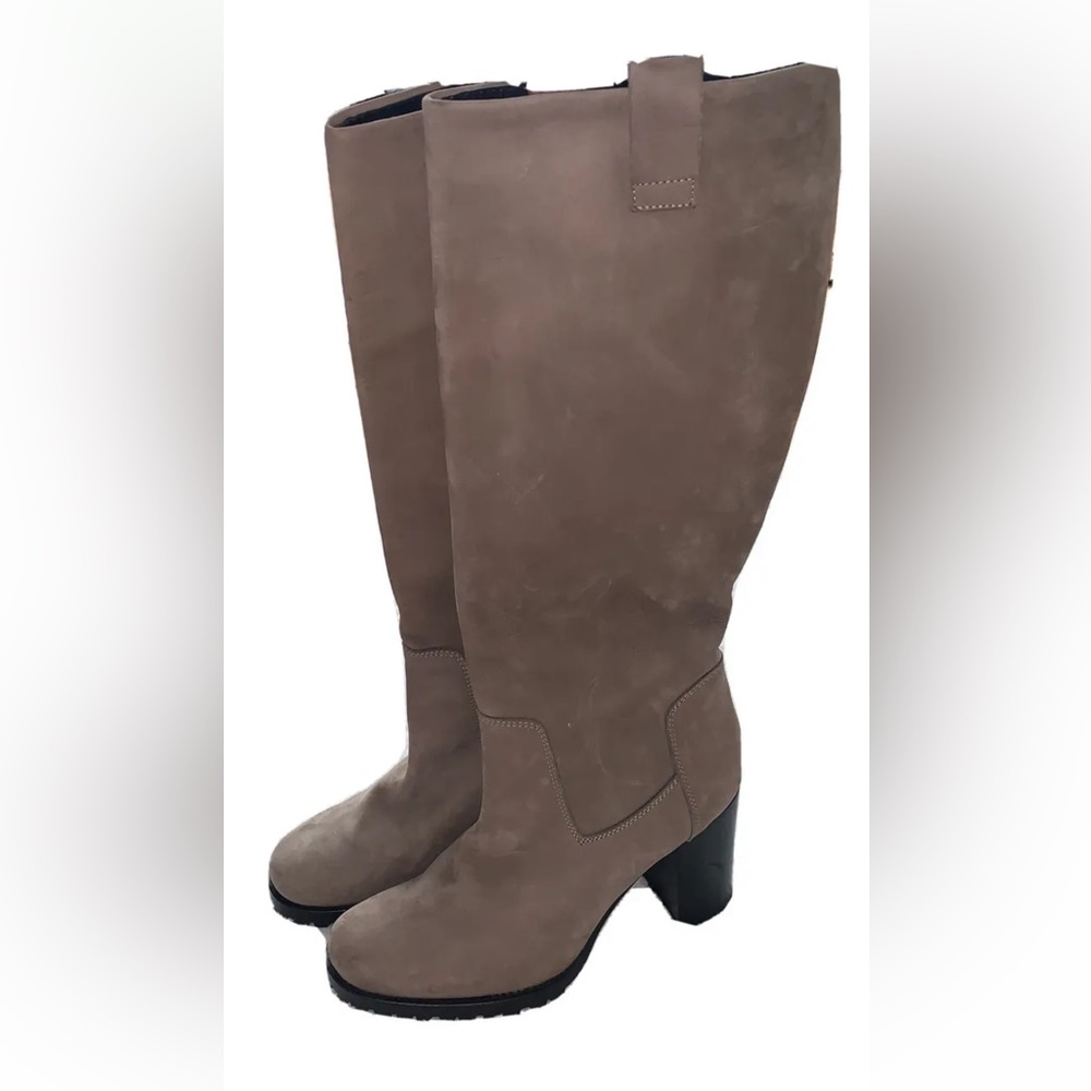 Made in Italy Vero Cuoio Beige/Coffee Suede Boots 38 Brand New No Box